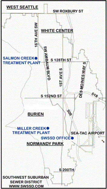 Revised Southwest Suburban Sewer District Map
